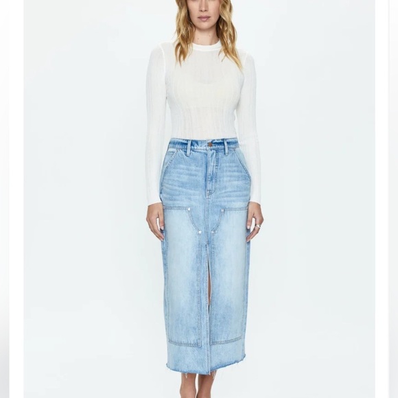 PISTOLA- long Denim Skirt NWT- Alice Coastal - Picture 4 of 9